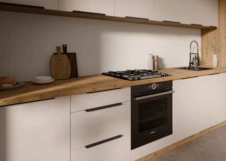 Aufsatz-Eckschrank Soela 105 ND 1F BB links Metallkantengriff feuchtigkeits- und beschädigungsbeständig