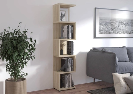 Bücherregal Even 42 cm Eiche hell sonoma ideales Bücherregal für Büro, Arbeitszimmer oder Jugendzimmer