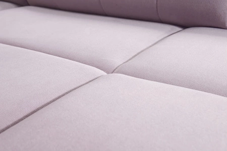 Ecksofa mit Schlaffunktion Nausa VI hellbraun linke Seite stilvolle Ecksofa für Wohnzimmer mit komfortablen Finish weichen Samt Stoff