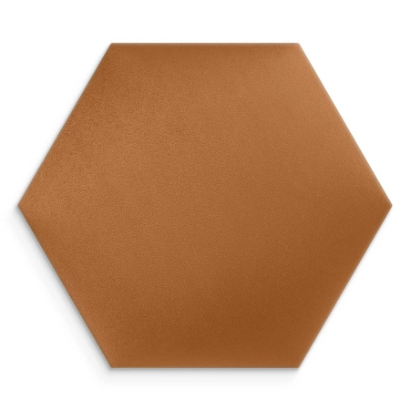 Gepolstertes Paneel Hexagon 30x26 cm Honig stilvolle Wand Panel Velours Stoff modische Dekoration jedes Interieur