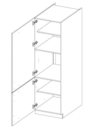 Küchenschrank Rimini 60 DK-210 2F, dampf-, spritz- und hitzebeständig