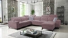 Ecksofa mit Schlaffunktion Kelly Sleek VIII lavendel rosa rechte Seite stilvolle Ecksofa für Wohnzimmer bietet Komfort beim Entspannen