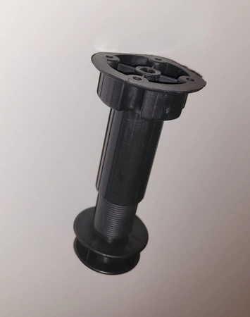 Stehender Küchenschrank mit Schubladen Verdi 60 D 3S BB feuchtigkeits- und beschädigungsbeständiger Schrank schwarze Metallgriffe