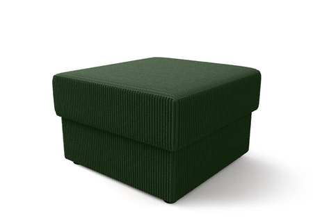 Fogu grün stilvolles Design Pouffe ideal für die Ergänzung Ihrer Einrichtung weichen Kordstoff mit markanten Streifen