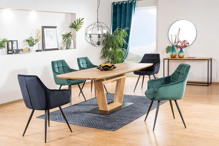 Lilia grau gepolstert Stuhl modern und funktional Eimer Stuhl mit Metallbeinen