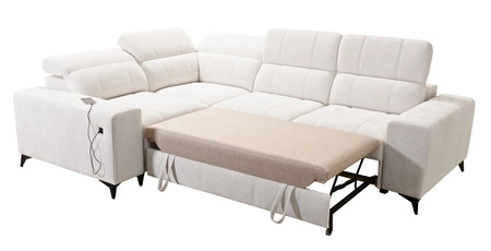 Ecksofa mit Schlaffunktion Penejos II beige links Komfort bei der täglichen Erholung Ecksofa mit Bettkasten