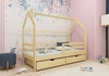 Holzbett Dale 90x180 cm Kiefer modernes Design Kinderbett aus massivem Kiefernholz Kinderhausbett