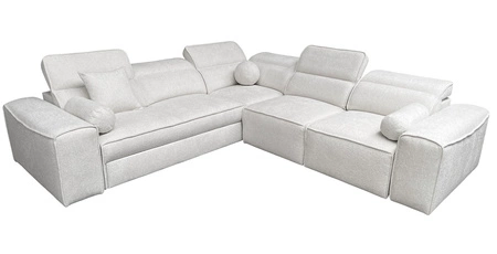 Ecksofa mit Schlaffunktion Viano III grün rechte Seite stilvolles Ecksofa mit Bettzeugcontainern perfekt für moderne Interieurs