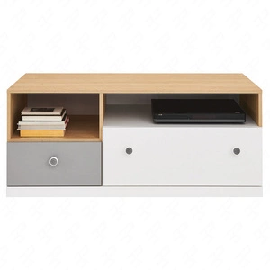 TV Schrank Pixel 120 cm Biskuit Eiche / weiß / grau ideal für das Jugendzimmer funktionaler TV-Schrank