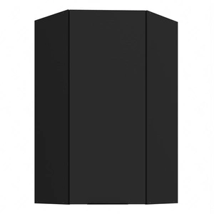 Eck-Küchenwandschrank Schwarz 60x60 GN-108 1F Metallkantengriff feuchtigkeits- und beschädigungsbeständiger Schrank