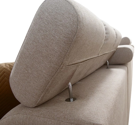 Ecksofa mit Schlaffunktion Bolmso XI lila linke Seite stilvolles Design Ecksofa Bett mit Schublade und Bettzeugkästen