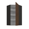 Brianza Eck-Küchenwandschrank 60x60 GN-108 1F Metallkantengriff feuchtigkeits- und beschädigungsbeständiger Schrank