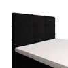 Boxspringbett Fresno 90x200 schwarz im modernen skandinavischen Stil mit gepolstertem Kopfteil Bett mit Staukasten