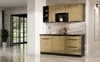 Küchenmöbel Set Crotone 180 cm elegante Küchenschränke in dezenten und natürlichen Farben ideales Set für eine kleine Küche