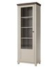 Vitrine Evora 71 cm beige / Eiche dunin links Schrank wird Liebhaber von ausdrucksstarken Interieurs ideal für Wohn-und Esszimmer begeistern