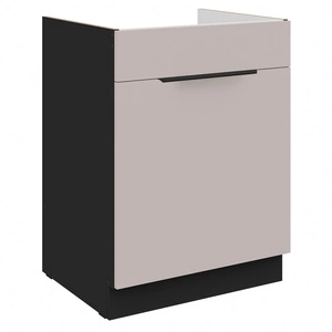 Küchenspülenschrank mit Schublade Tarraco 60 ZL 1S BB Kantengriffe feuchtigkeits- und beschädigungsbeständiger Schrank