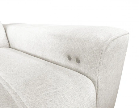 Ecksofa mit Schlaffunktion Penejos IV Lux creme linke Seite stilvolles Ecksofa mit komfortablem ausziehbarem Fußteil