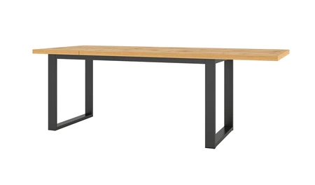 Klapptisch Halle 90x170-220 cm Eiche wotan moderne Form toll für Wohnzimmer Esszimmer und Wohnzimmer