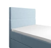 Boxspringbett Bing 100x200 hellblau im modernen skandinavischen Stil mit gepolstertem Kopfteil Bett mit Staukasten