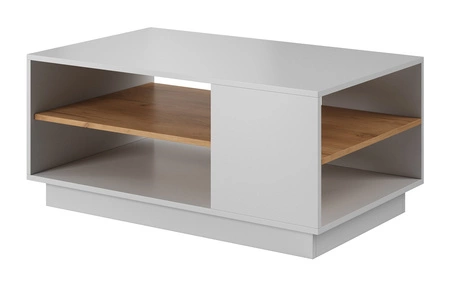 Raummöbel-Set Space weiß / Eiche craft gold modernistisches Design der Schrankwand moderne Form der Möbel push to open system