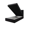 Boxspringbett Arvada 90x200 graphit Bett im modernen skandinavischen Stil mit gepolstertem Kopfteil Bett mit Staukasten