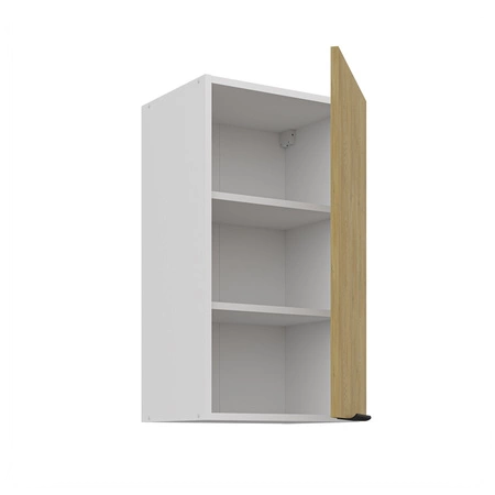 Küchenmöbel Set Cremona 260 cm elegante Küchenschränke in dezenten und natürlichen Farben Metallkantengriffe