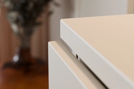 Platte für Badezimmerschrank Donna Sand 60 cm beige Platte aus strapazierfähigem MDF und PVC-Folie für dauerhaften Gebrauch