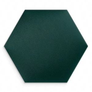 Polsterpaneel Hexagon 30x26 cm türkis stilvolles Wandpaneel Veloursstoff modische Dekoration jedes Interieurs