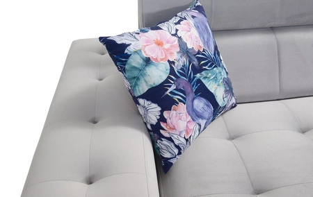 Ecksofa mit Schlaffunktion Hampton III kastanienbraun rechts bequemes Ecksofa aus glattem und weichem Samtstoff