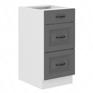 Küchenschrank mit Schubladen Tilos 40 D 3S BB dampf-, hitze- und auslaufsicherer Schrank