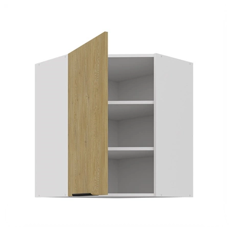 Eck-Küchenoberschrank Cremona 60x60 GN-72 1F Metallkantengriff feuchtigkeits- und beschädigungsbeständiger Schrank