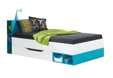 Mobi 2 Kindermöbel-Set weiß/türkis ideal für ein Jugend- oder Kinderzimmer im trendigen Stil