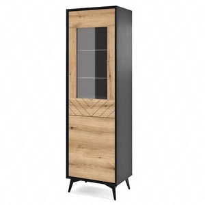 Vitrine Gusto 54 cm Schwarz / Eiche Evoke Designerund komfortables Möbelstück für moderne und funktionale Innenräume
