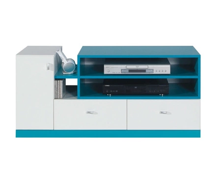 Mobi 7 Kindermöbel-Set weiß/türkis ideal für ein Jugend- oder Kinderzimmer im trendigen Stil