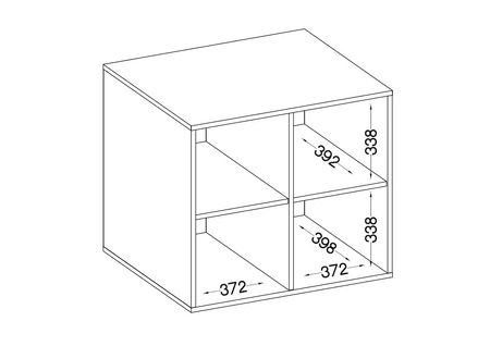 Hängeschrank mit Türen Makana 80 cm Eiche artisan / hellgrau funktionelles Möbelstück für das Büro oder Jugendzimmer