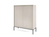 Kommode Lovro 104 cm beige modernes Design wird die Liebhaber von markanten Interieurs begeistern