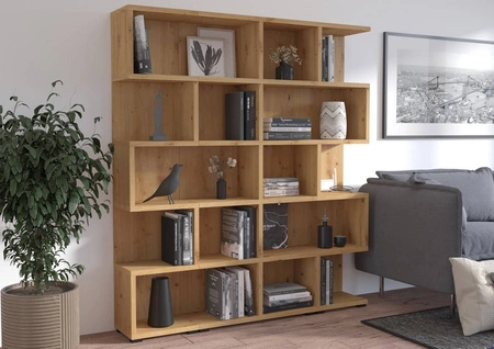 Bücherregal Even 84 cm Eiche artisan ideales Bücherregal für Büro, Arbeitszimmer oder Jugendzimmer