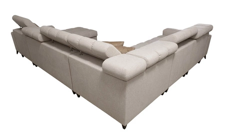 Ecksofa mit Schlaffunktion Bolmso VIII braun rechts elegantes und bequemes Ecksofa mit Schublade ideal für geräumige Innenräume