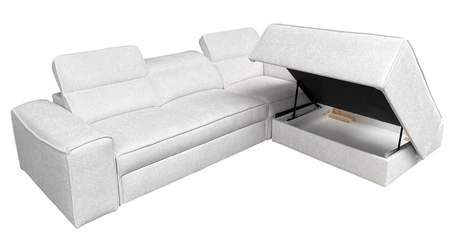 Ecksofa mit Schlaffunktion Viano VII patina rechte Ecke trendig und stilvoll mit verstellbaren Kopfstützen Zierkissen