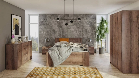 Rico Schiebeschrank 120 cm Eiche Kloster Funktionsmöbel klassische Form idealer Kleiderschrank für Schlafzimmer oder Diele