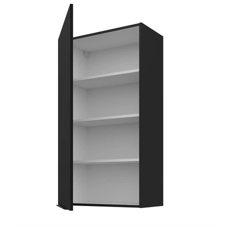 Küchenhängeschrank Schwarz 60 G-108 1F Metallkantengriff feuchtigkeits- und beschädigungsbeständiger Schrank