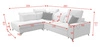 Ecksofa mit Schlaffunktion Kelly Sleek VII braun links geflochten bequemes und funktionelles Ecksofabett für Wohnzimmer