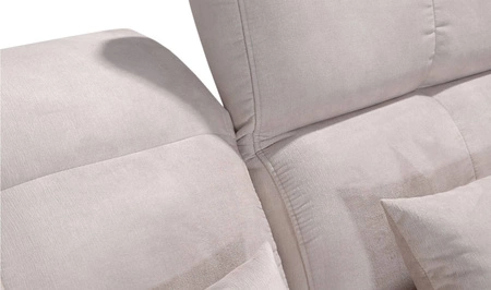 Ecksofa mit Schlaffunktion Laredo beige rechte Ecke komfortables und stilvolles Schlafsofa mit Bettzeugcontainer