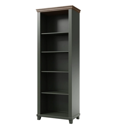 Bücherregal Evora 71 cm Flasche grün / Eiche lefkas stilvolle Bücherregal Design perfekte Ergänzung zum Büro Studie oder Jugendzimmer