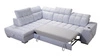 Ecksofa mit Schlaffunktion Luigi VII braun links Komfort-Ecksofa in moderner Form