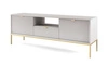 TV Schrank Lovro 154 cm modernes Design wird die Liebhaber von ausdrucksstarken Interieurs begeistern goldenen Metall-Accessoires