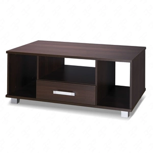 Couchtisch mit Schubladen Maximus 110 cm Kastanie Wenge modernes Design Kante des Tisches mit speziellen ABS-Furnier beendet