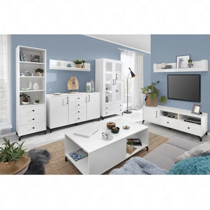 Skien Möbelset weiß glänzend innovative Wohnzimmer- und Loungemöbel im modernen Stil