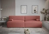 Brandon XL Schlafsofa Indian Pink modernes Design und breite Funktionalität dreidimensionalen Stoff mit ausdrucksstarken Streifen