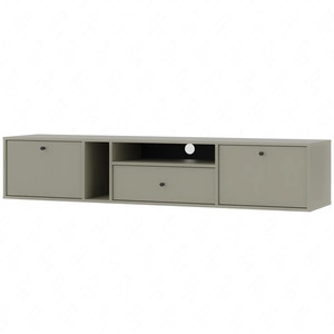 Hängeschrank RTV Kioto IV 180 cm Eukalyptus eleganter Schrank in gedeckten Farben dezente schwarze Griffe